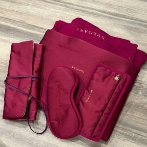 New Bulgari Deep Berry Travel Set in Rich Magenta